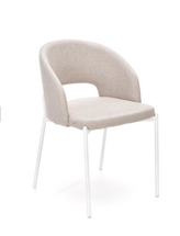 Moderni ruokailutuoli beige/musta K373