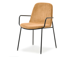 Corduroy tuoli hiekka mustat jalat ULRIK