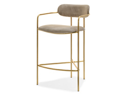 Velour hocker kultaiset jalat VIDAL