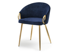 CLARA tuoli laivastonsininen kultaiset jalat