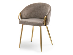 CLARA design-tuoli hiekka kultaiset jalat