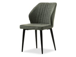 Pehmustettu tuoli vihreä mustat jalat GASPAR