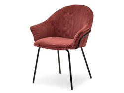 Kupari tuoli mustat jalat VIVIEN