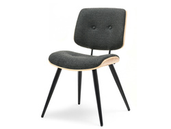 Tammituoli grafiitti/mustat jalat GIZMO