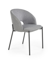 Harmaa tuoli mustilla jaloilla ALEPPO