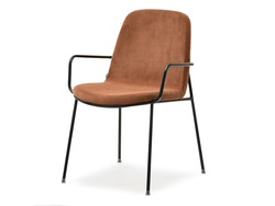 Corduroy tuoli kupari/musta jalat ULRIK