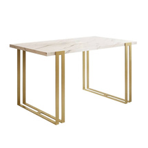 Valkoinen marmorinen ruokapöytä HORTEN