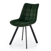 Velour ruokailutuoli tummanvihreä K332