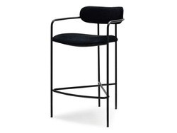 Veluurista valmistettu hokkari musta/musta jalka VIDAL