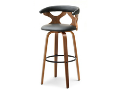 Pähkinäpuu hocker mustat jalat pähkinäpuu BONITO