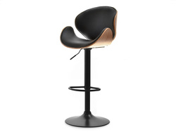 Pähkinä hocker mustat jalat pähkinä HOCKER