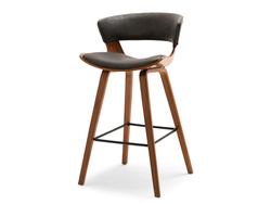 Hocker musta antic pähkinäpuu jalat moderni pähkinäpuu