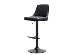 Hocker musta/musta jalka ekologinen nahka ROTTO