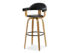 Hocker tammi luonnon tammi/musta kromijalat HOKER