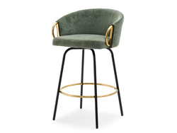 Hocker vihreät mustat jalat CLARA