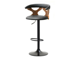 Musta/pähkinäpunainen hocker, jossa on mustat jalat BONITO