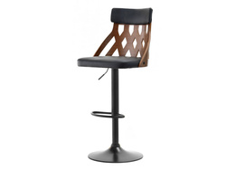 Hocker musta/pähkinä musta jalat ROTTO pähkinäpuu