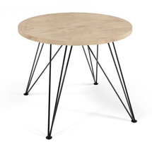 Santiago sonoma/musta moderni jatkettava pöytä pienille tiloille