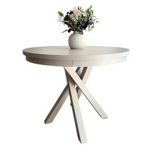 Kashmir-pyöreä laajennettava pöytä, 100–140 cm PASCAL