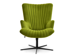 Nojatuoli moss velour musta jalat ESLA