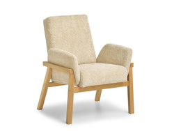 Nojatuoli beige tammijalat LAO