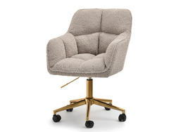 Boucle nojatuoli Beige Gold Leg ISLA