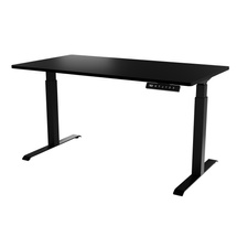 Musta säädettävä työpöytä 150cm MONET LONG