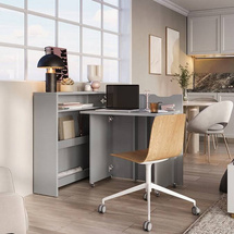 Moderni kulmapöytä harmaa WORK CONCEPT CW-01P