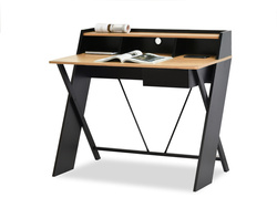 Loft-pöytä 100 cm tammi musta runko ASGARD