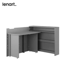 Moderni kulmapöytä harmaa WORK CONCEPT CW-01L