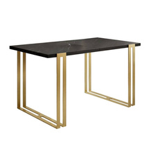 Suorakulmainen jatkettava pöytä 140-240x80 marmori/kultajalat HORTEN