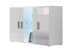 Valkoinen lipasto ledillä SOHO S7