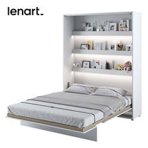 Sängskåp 160x200 vit matt Bed Concept BC-12