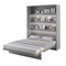 Sängskåp 160 x 200 grå matt Bed Concept BC-12