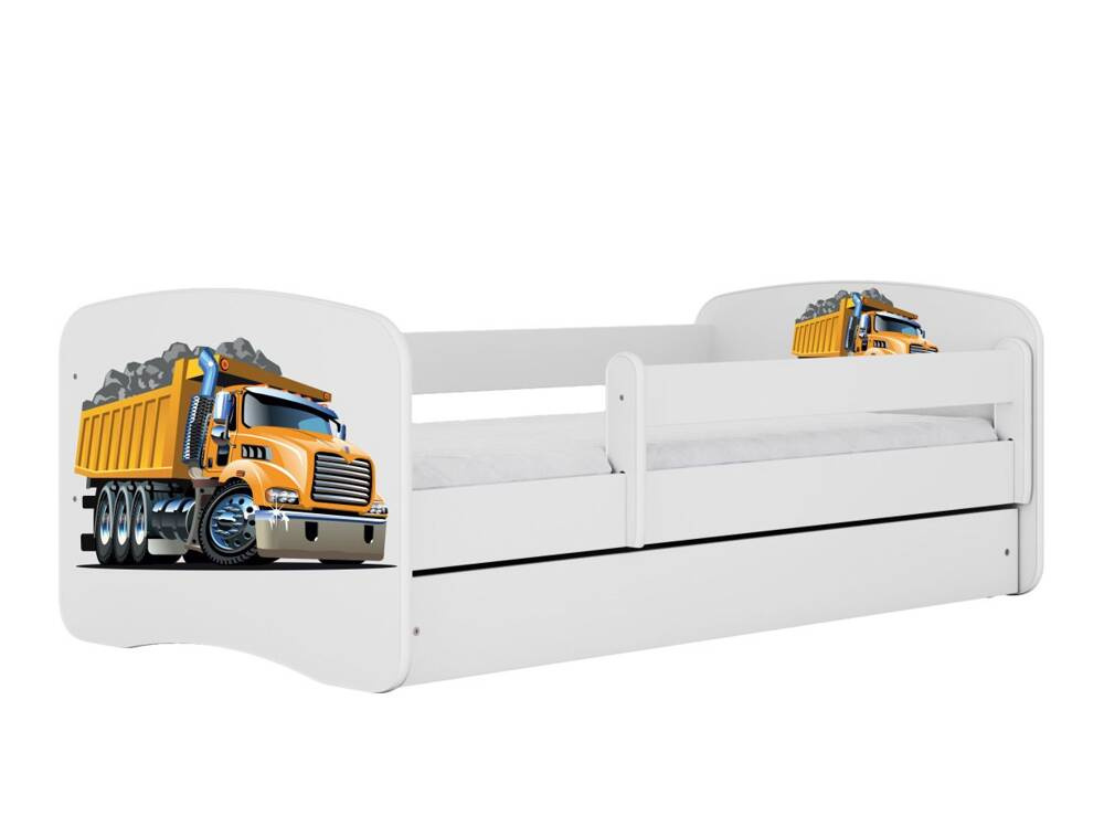 Sänky, jossa patja ja laatikko 180x80 BABY DREAMS Kuorma-auto