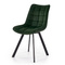 Velour ruokailutuoli tummanvihreä K332