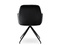 Moderni tuoli musta istuin mustat jalat CHIARA