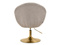 Beige lounge nojatuoli kultaiset jalat LOUNGE