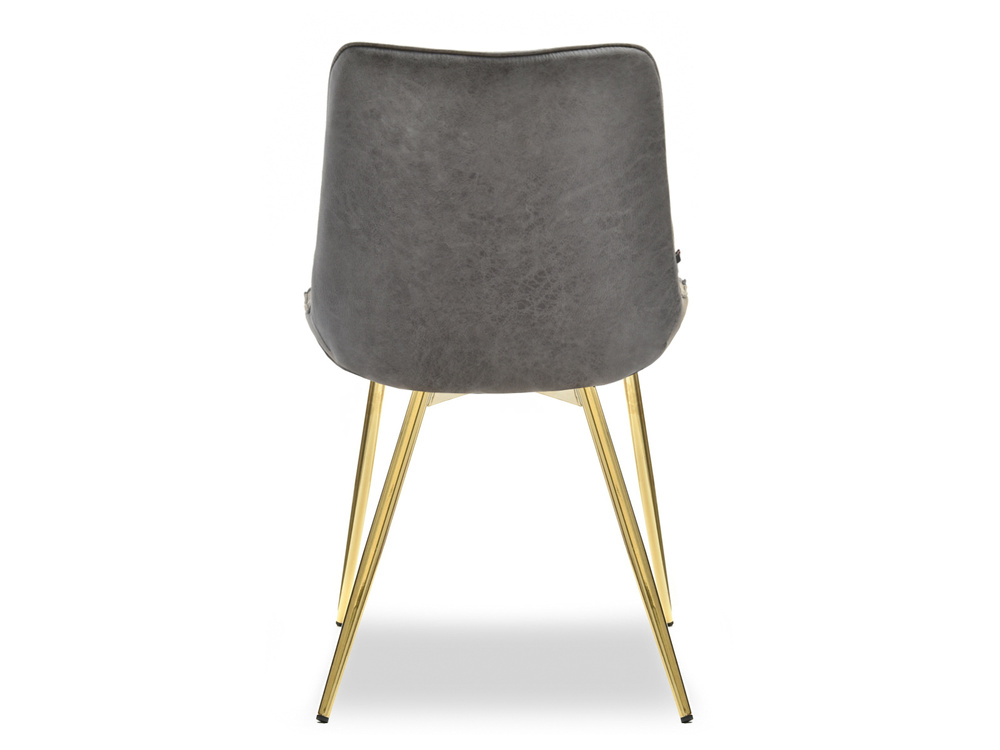 Designtuoli harmaa kultaiset jalat ADEL