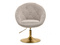 Beige lounge nojatuoli kultaiset jalat LOUNGE