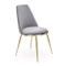 Harmaa veluurituoli K460