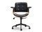 Toimistotuoli musta jalka musta/pähkinäpuu DUCK