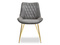 Designtuoli harmaa kultaiset jalat ADEL
