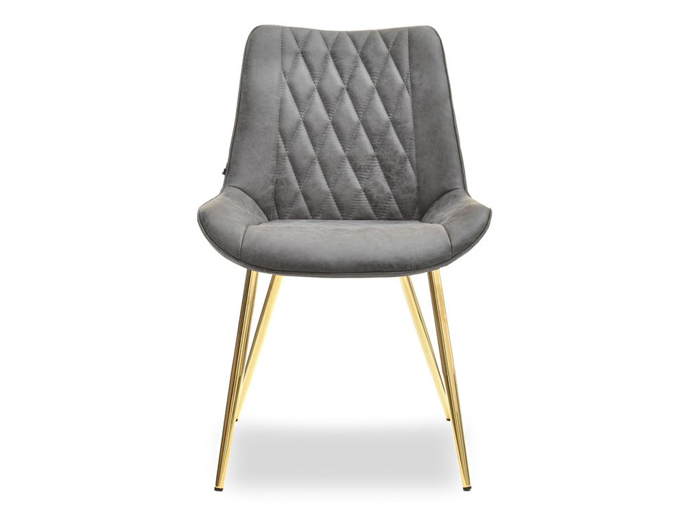 Designtuoli harmaa kultaiset jalat ADEL