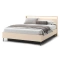 Beige sänky LED-valaistuksella 160x200 cm TREND
