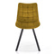 Velour ruokailutuoli sinappi K332