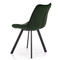 Velour ruokailutuoli tummanvihreä K332