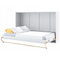 Yöpöytäkaappi 140x200 vaakasuora valkoinen matta Concept Pro CP-04