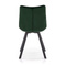 Velour ruokailutuoli tummanvihreä K332