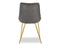 Designtuoli harmaa kultaiset jalat ADEL